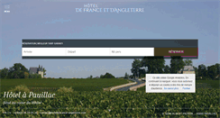 Desktop Screenshot of hoteldefrance-angleterre.com